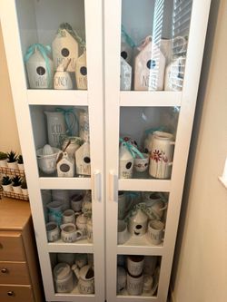 Huge collection.  Rae Dunn Ceramic Collection - Birdhouses, Pitchers, and Pet Bowls