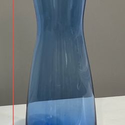 Vintage Hand Crafted Cobalt Blue Glass Bud Vase Made in Germany