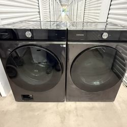 New Samsung Washer And Electric Steam Dryer