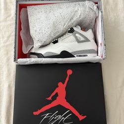 New Nike Jordan 4 Retro White Cement Men’s Size 10.5