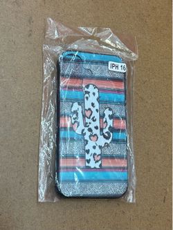 HUIYUEKUAI Western Cactus PROTECTIVE Cellphone CASE 4-iPhone 16 👀 (please read description)