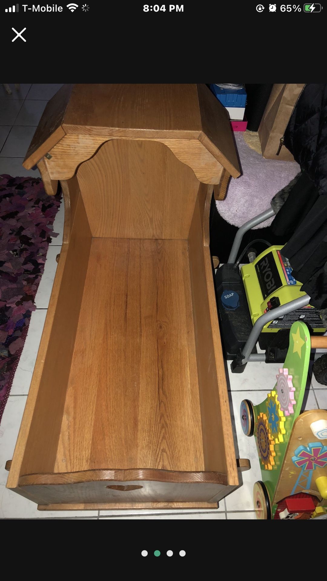 Gorgeous Solid Wood Cradle