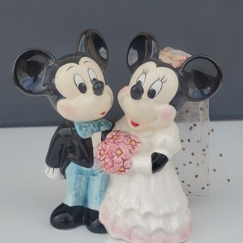 RARE Vintage Disney Japan Mickey & Minnie Mouse Bride