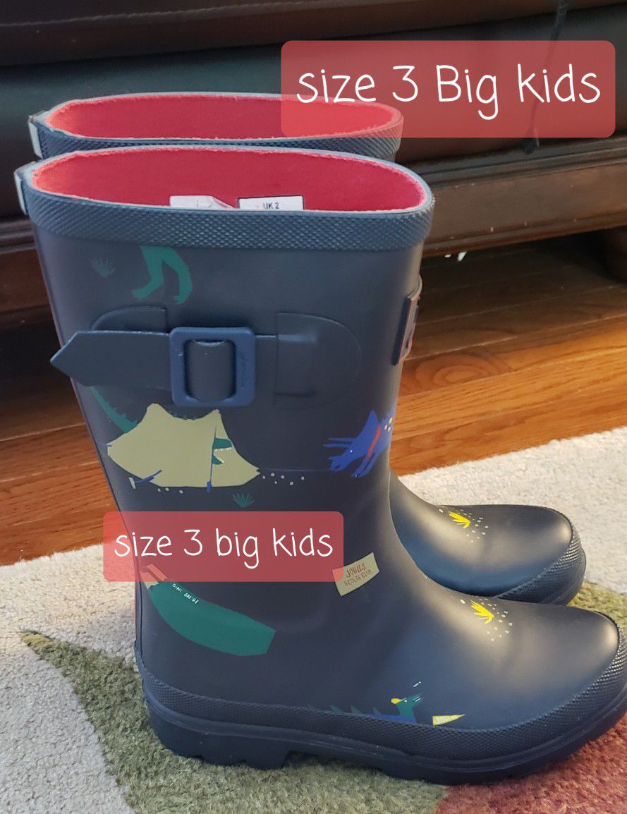 KIDS Rain Boots JOULES Size 3