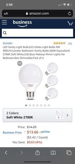 LED vanity makeup lights