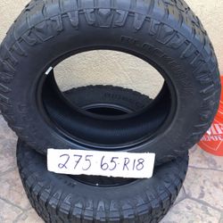 275. 65 R18.  2tires