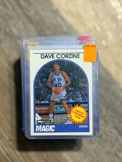 1989-90 NBA Hoops Dave Corzine Orlando Magic Card