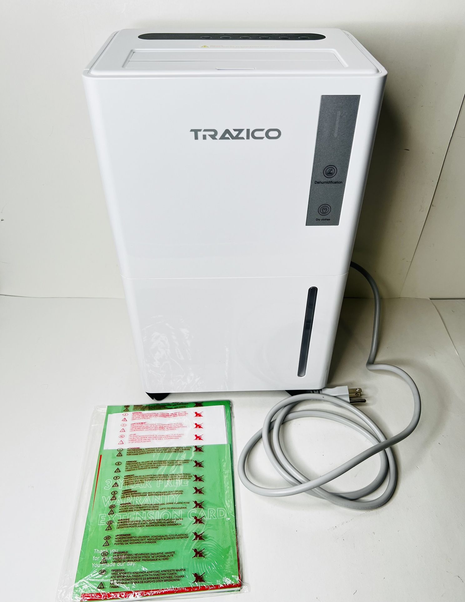 1500 Sq.ft Dehumidifier for Basement, Trazico 21 Pint Dehumidifiers