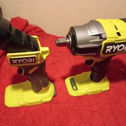 18 Volt Ryobi 1/2 Impacto Con Lámpara TOOLS ONLY $165