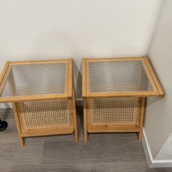 2  Rattan Coffee/end Tables