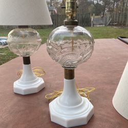 Atterbury Shelley Converted Vintage Oil Lamps