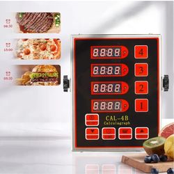 Commercial 4 Channel Kitchen Timers Digital Restaurant Timer Professional