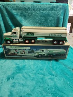 Hess Gasoline Toy Tanker Truck with Box