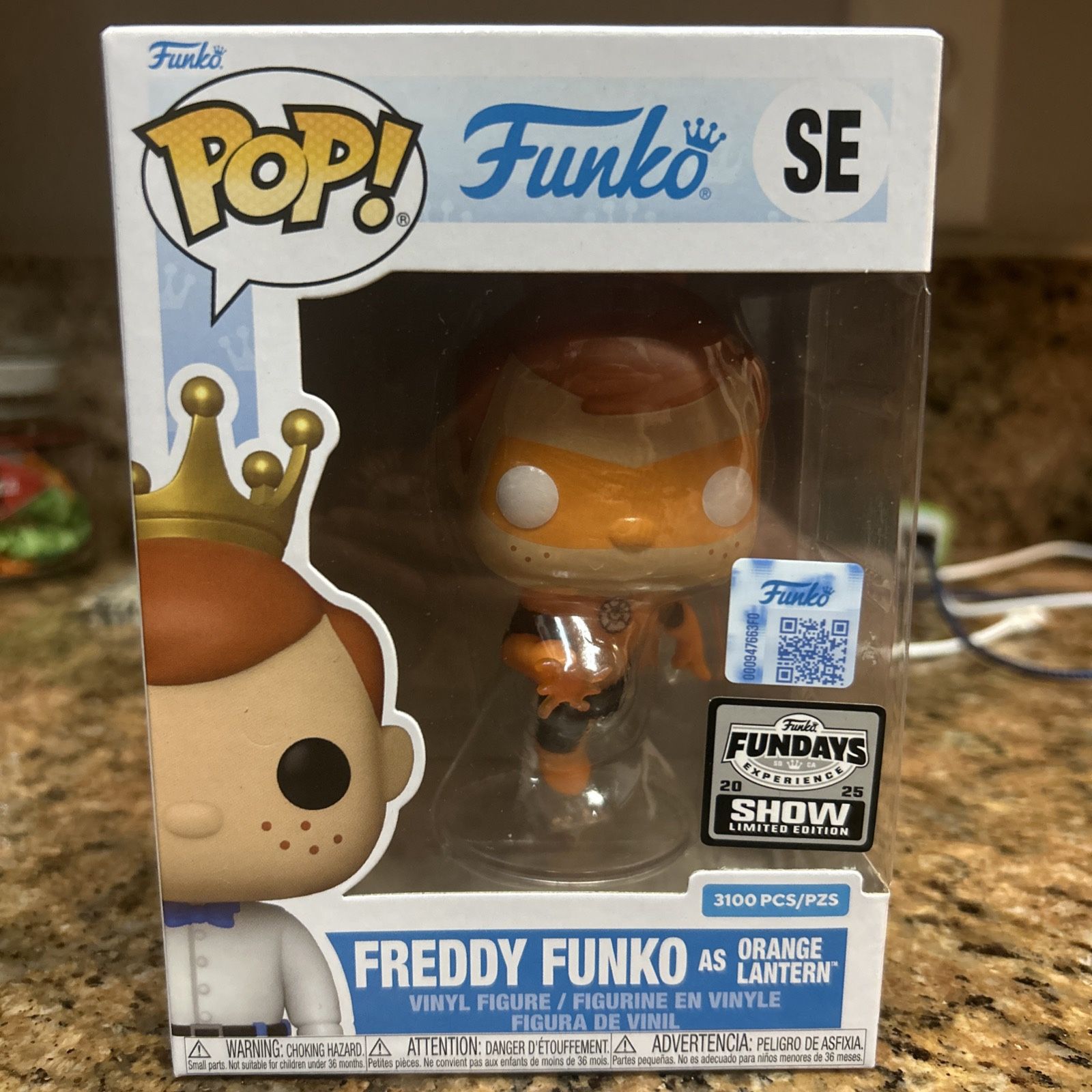 2025 Funko Freddy Funko As Orange lantern 4 in Figure Fundays LE 3100