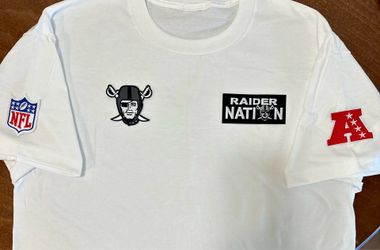 white las vegas raiders shirt