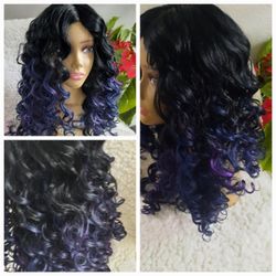 Human Hair blend Wig