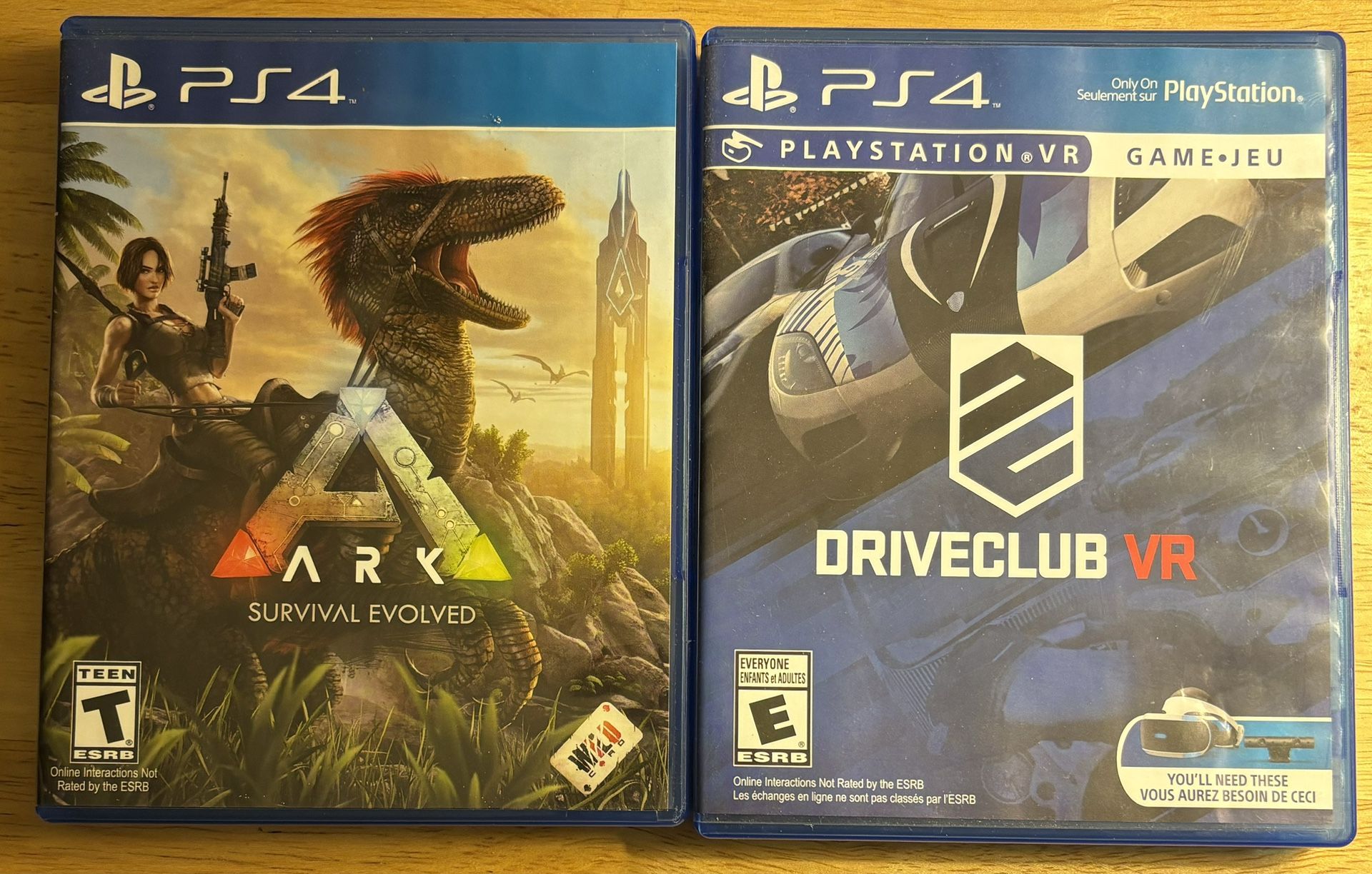 PS4 ARK / PS4 VR Driveclub VR