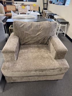 Oversized Accent Chair with Armrest Organizer,Comfy Living Room Chairs with 7.8'' Cushion,Upholstered Mid-Century Armchair,Large Reading Chair for Bed