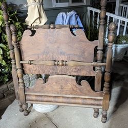 Antique Headboard And Footboard