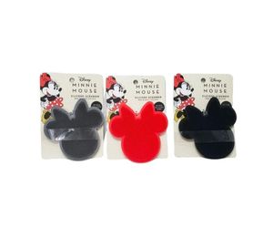 Disney Minnie Mouse Silicone Scrubbers Non Scratch 3 pc Gray Red Black New
