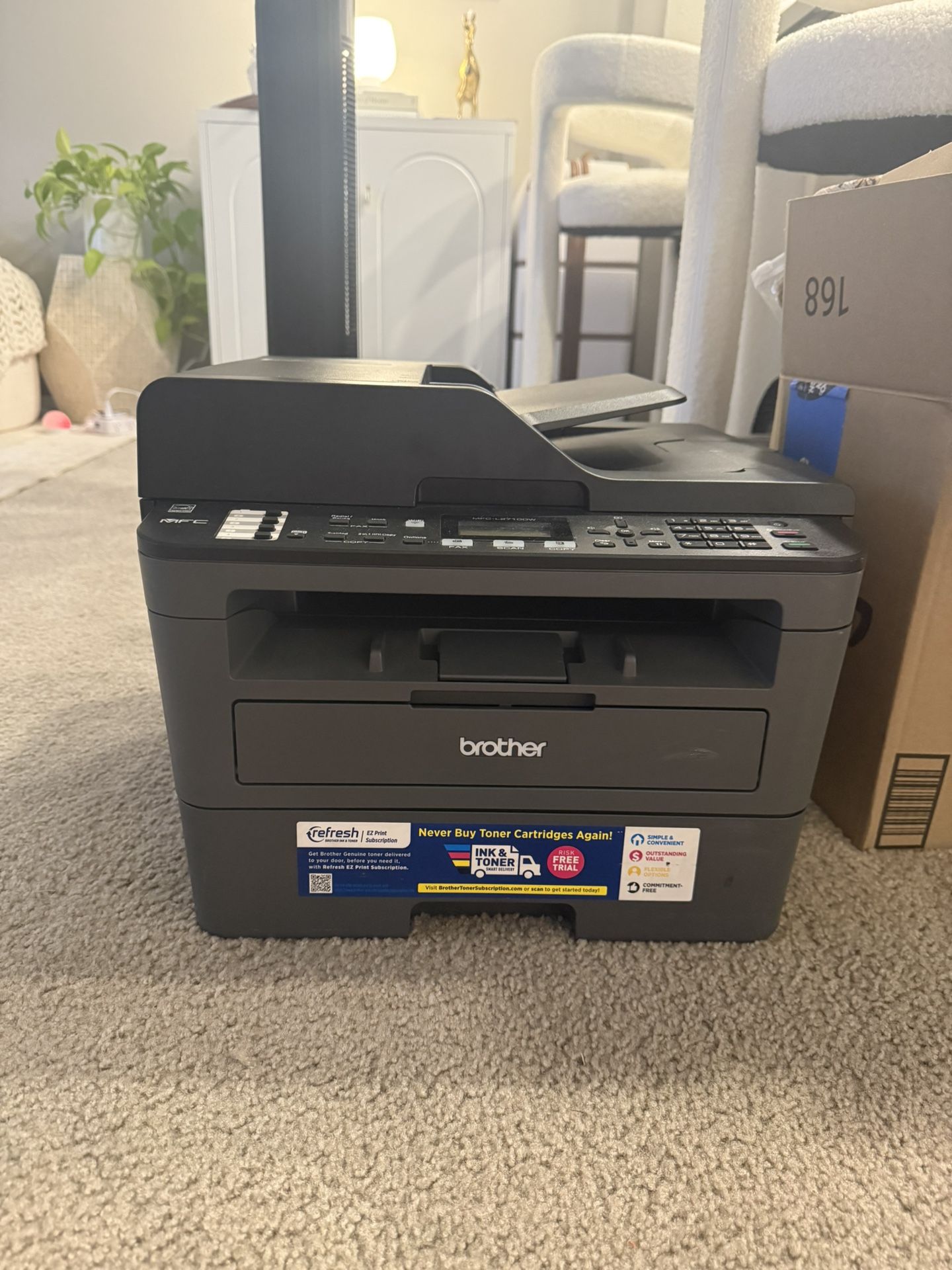 Brother MFC-L2710DW Monochrome Laser All-in-One Printer
