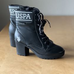 Womens Leather Booties 8