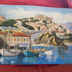 19.25 Inch x 13.5 Inch Original Poster Print From Original Greek Hand Painting (9 available)