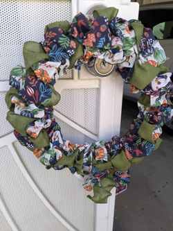Fall Fabric Wreath