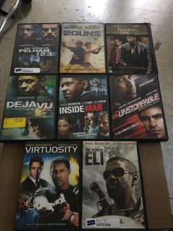 DENZEL WASHINGTON dvd collection is for sale.