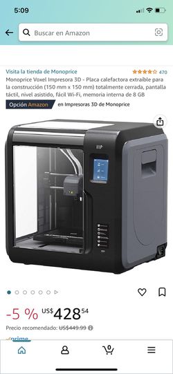 Monoprice Voxel 3D Printer - Build Hotplate (150mm x 150mm) Fully Enclosed, Touch Screen, Assisted Level, Easy 8GB Internal Memory for Sale in Shafter, CA - OfferUp