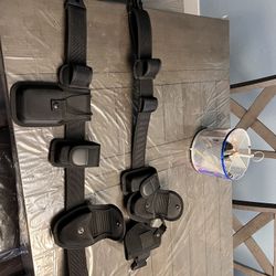 ROCOTACTICAL 5-in-1 Police Duty Web Belt Kit with Pouches, Security Modular Law Enforcement Duty Belt, Heavy Duty Belt Kit M/L/XL 