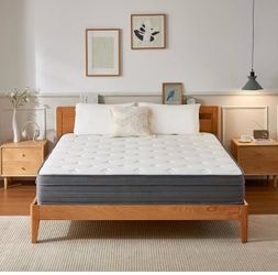GOJEF 12 inch Queen Mattress,Hybrid Memory Foam with Independent Spring, Soft and Pressure Relief