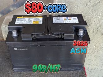 AGM Car Battery Group Size 94r/h7
