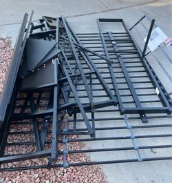 Full size metal loft bed