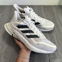 Adidas 4DFWD Pulse White Black Mens Running Sneaker Size 14