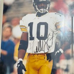 KORDELL STEWART AUTOGRAPH SIGNED 8 x 10 PITTSBURGH STEELERS VINTAGE NFL