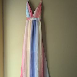 Flowy Colorful Summer Dress 