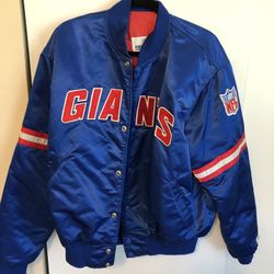 Men’s NY Giants Satin Jacket Sz XL