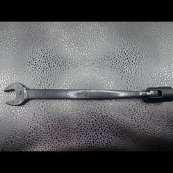 SNAP ON FHO20 3/8"  12 POINT SAE SWIVEL FLEX HEAD  OPEN /END WRENCH FHO 20 Used