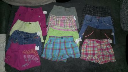 Girls size 4 shorts 12pcs