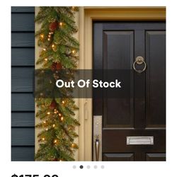 Christmas pre-lit garland