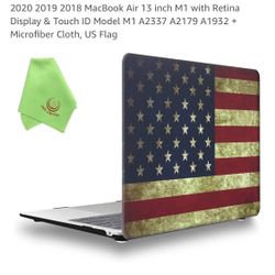 Hard Case Cover Compatible with 2018-2022 MacBook Air 13 inch M1 with Retina Display & Touch ID Model M1 A2337 A2179 A1932