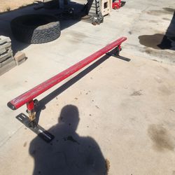 Skateboarding or bmx rail