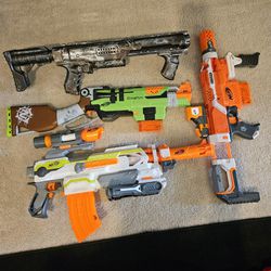 Assorted Nerf And Dart Blasters