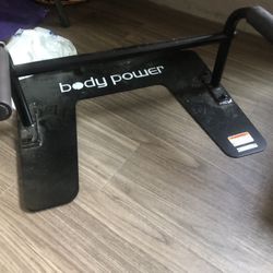 Body Power 2 In 1 Sit Up  + Push Up Bar, Black