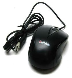 Raygo OEM Black USB Optical Scroll Mouse 3 Button 1000dpi 6ft Cord