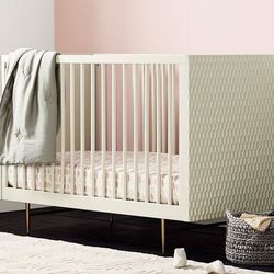 Pottery Barn Crib White And Brass Gold