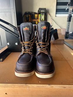 THOROGOOD MEN'S 8" WATERPROOF AMERICAN HERITAGE MOC WORK BOOTS - STEEL TOE