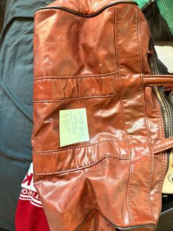 Vintage Faux Leather Unisex Wilson Duffel Bag