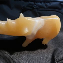 Carnelian Carved Rhino Crystal 